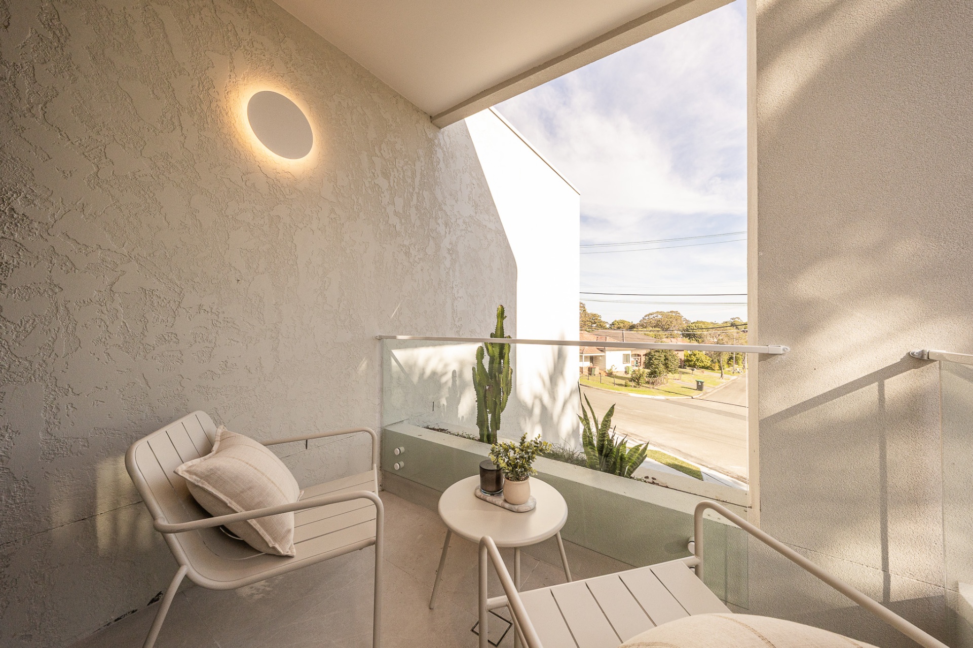 Private upper-level balcony